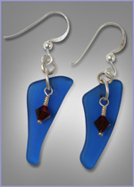 Glass and Crystal Earrings