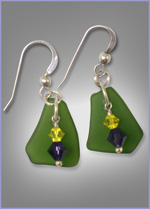 Glass and Crystal Earrings