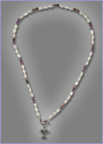 Fresh Water Pearls and Silver Pendant Necklace