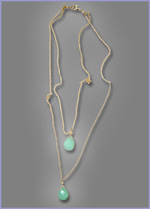 Peruvian Opal Drop Necklace